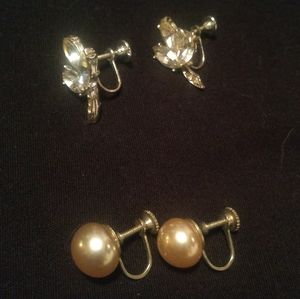 Vintage Screw-back Earrings